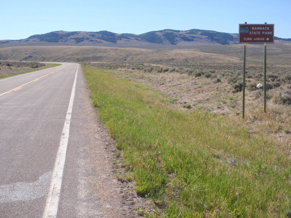 Turn right for Bannack State Park (still 4 miles ahead).